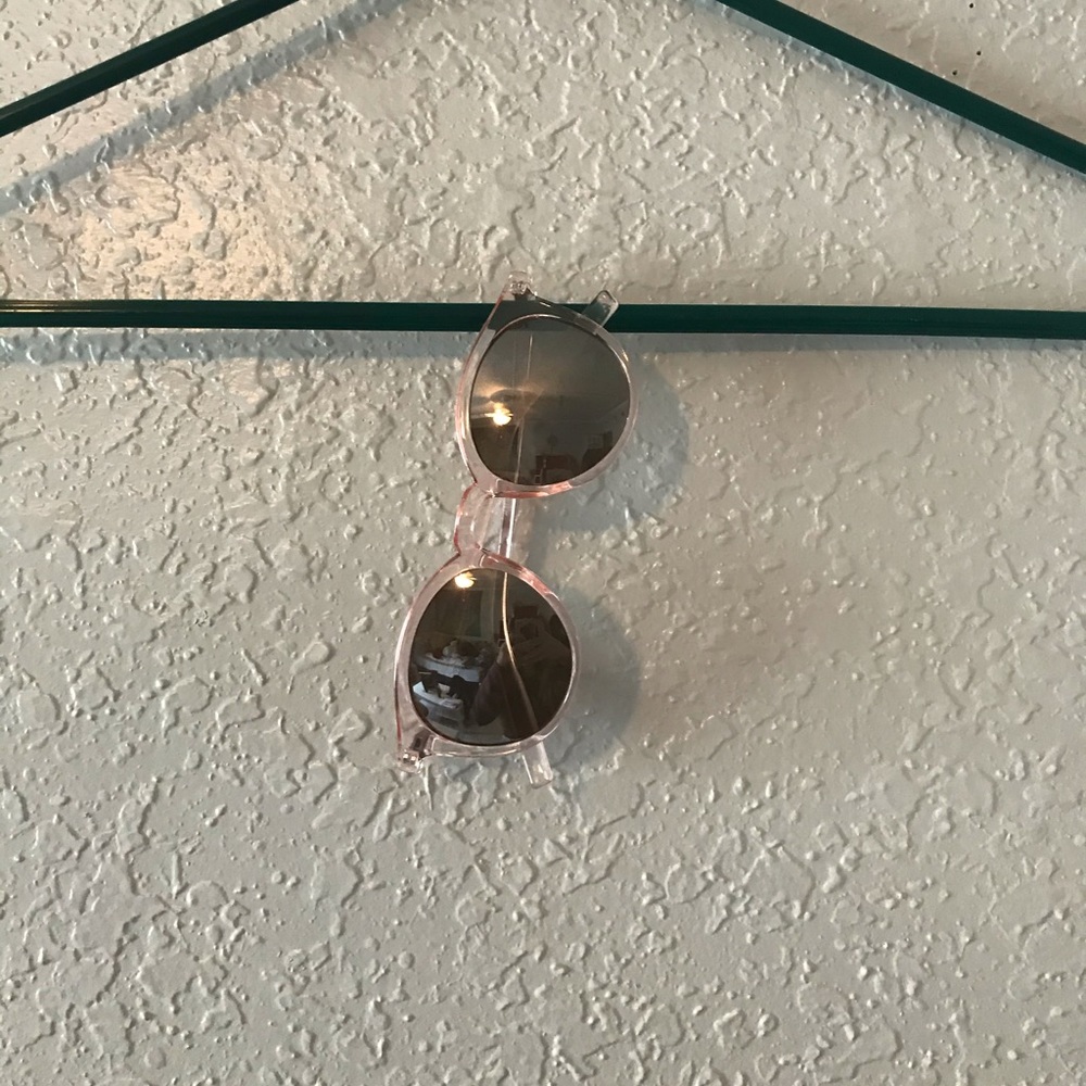 Clear pink sunglasses